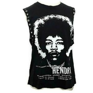 RCN Jimmi Hendrix Black Concert Tank Small